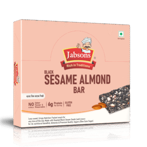 CHK BLACK SESAME ALMOND BAR (20 PIC)RS.20